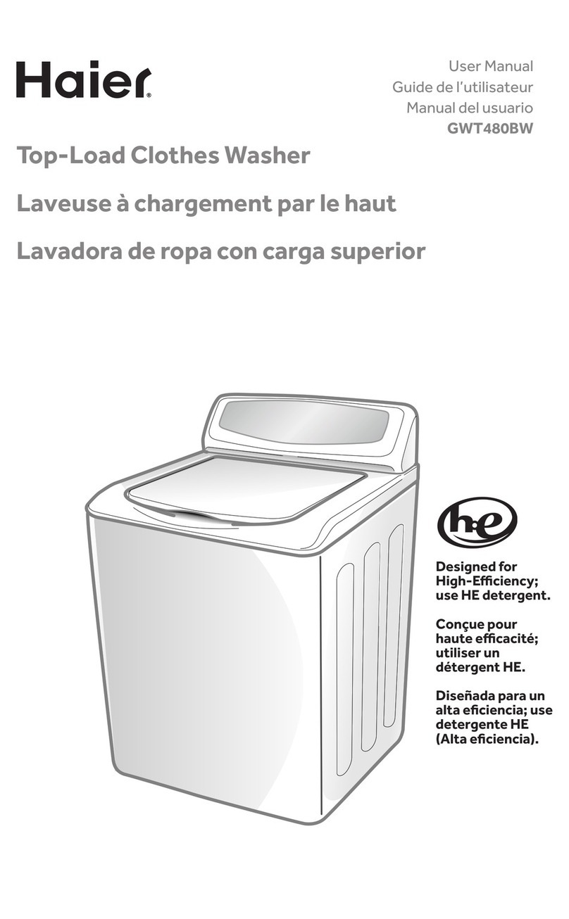 Haier GWT480BW User manual Haier GWT480BW User manual