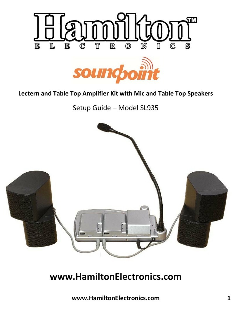 Hamilton SL935 User manual