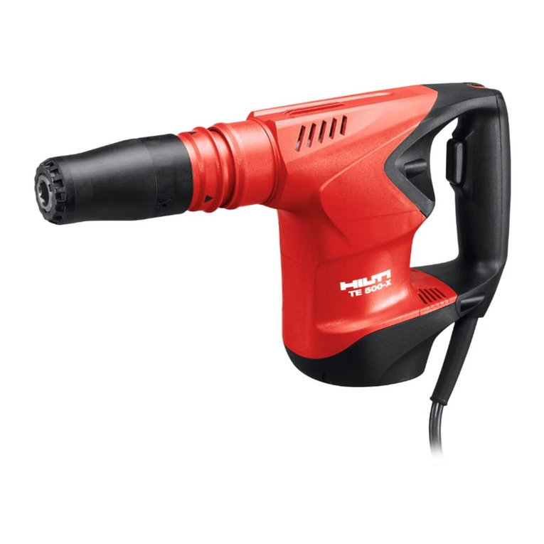 Hilti TE 500-X operating instructions