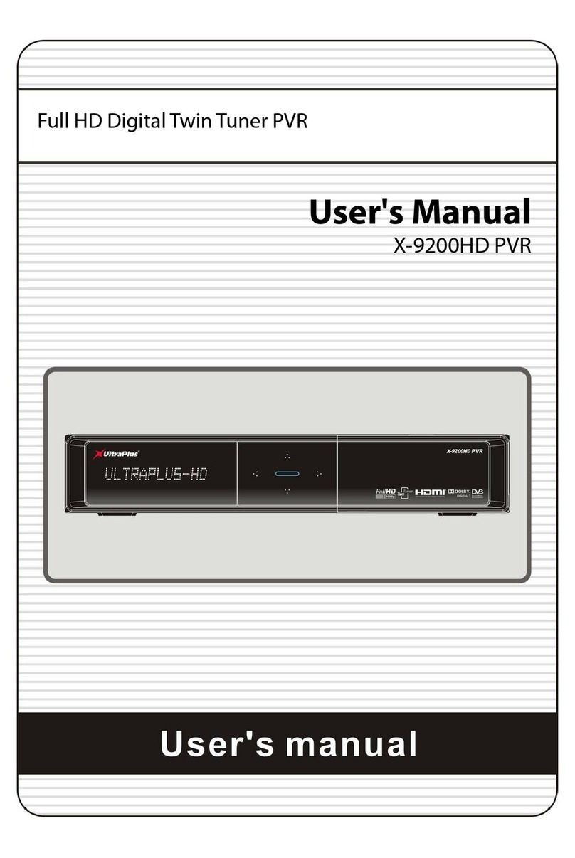 Ultra Plus X-9200HD PVR user manual