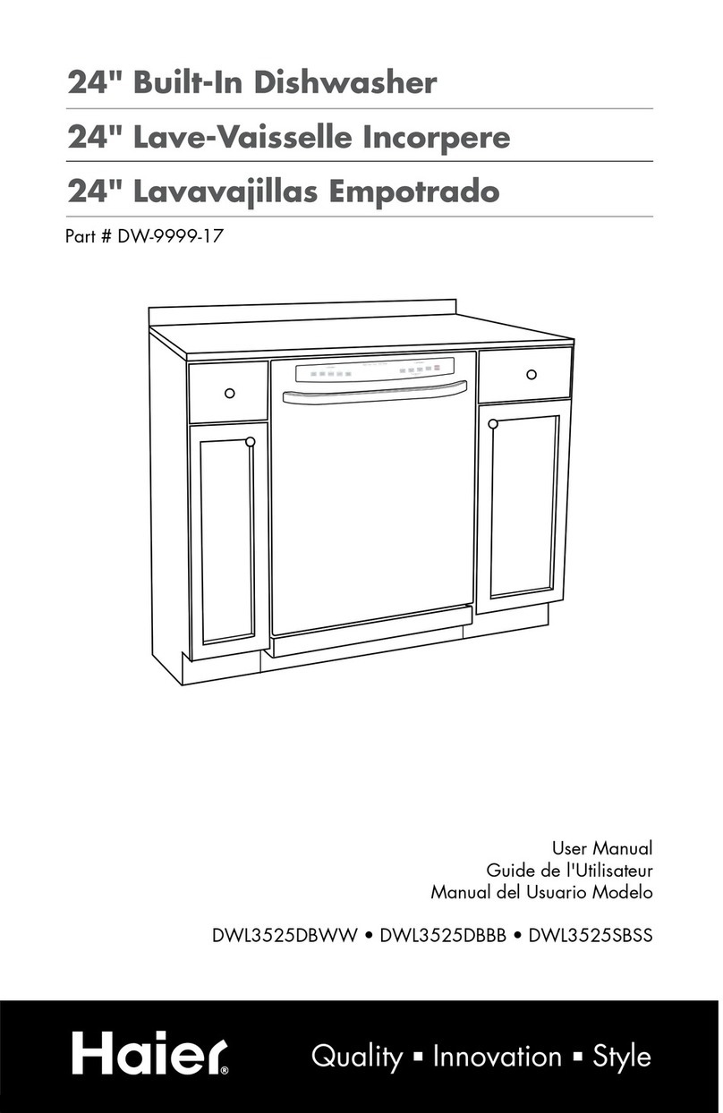 Haier DWL3525DBWW user manual