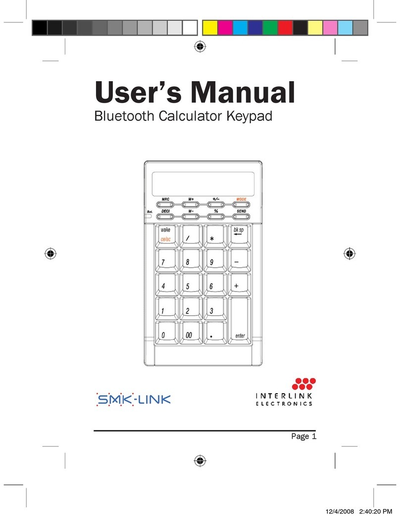 Interlink electronics vp6273 user manual