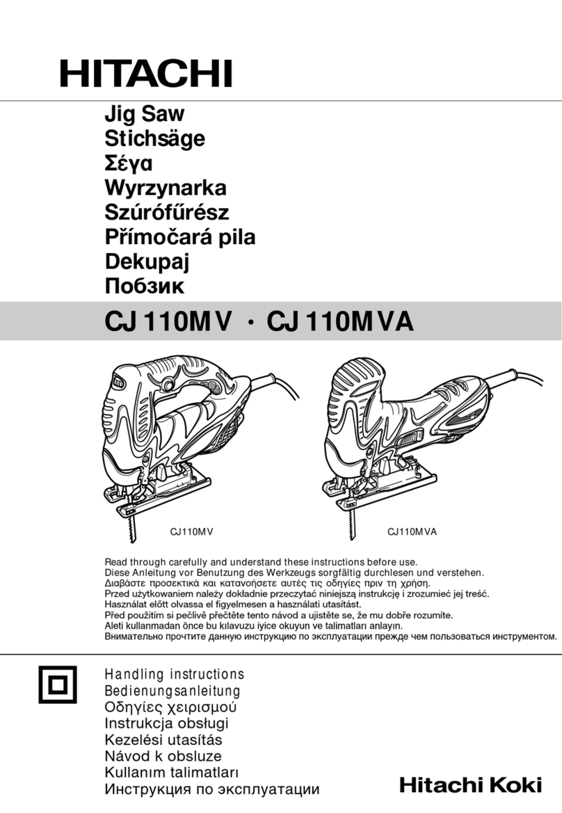 Hitachi CJ 110MVA User manual
