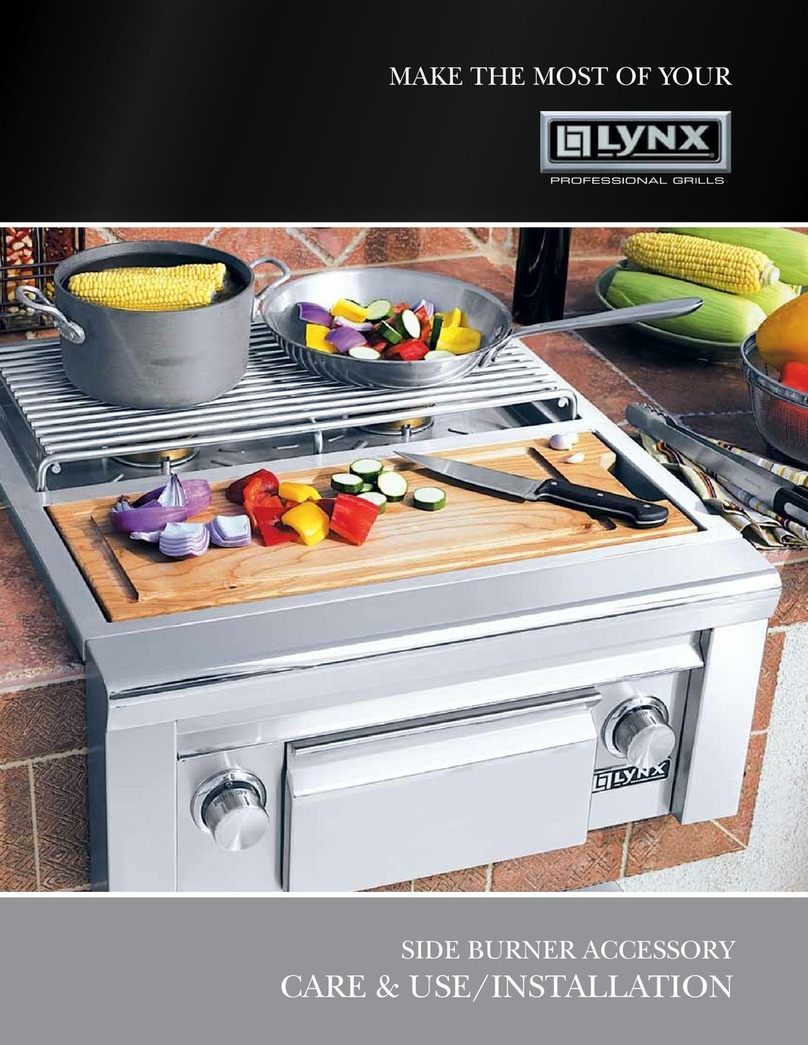 Lynx Side Burner Accessory Use & installation guide