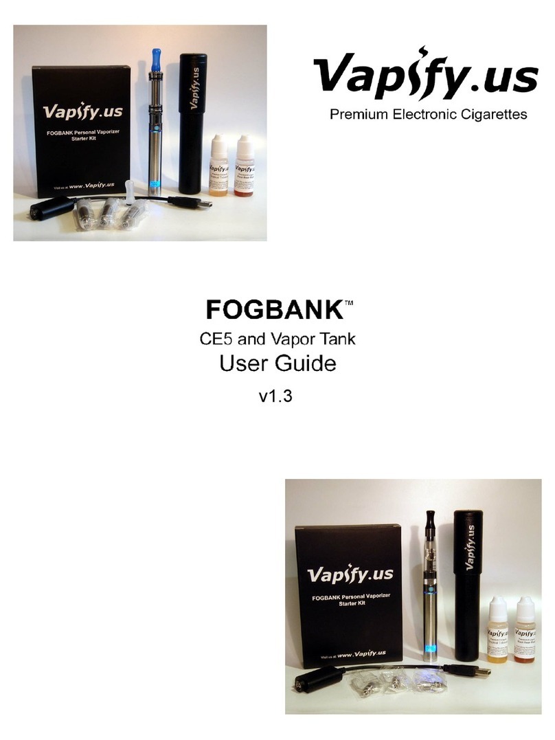 Vapify.us Fogbank User manual