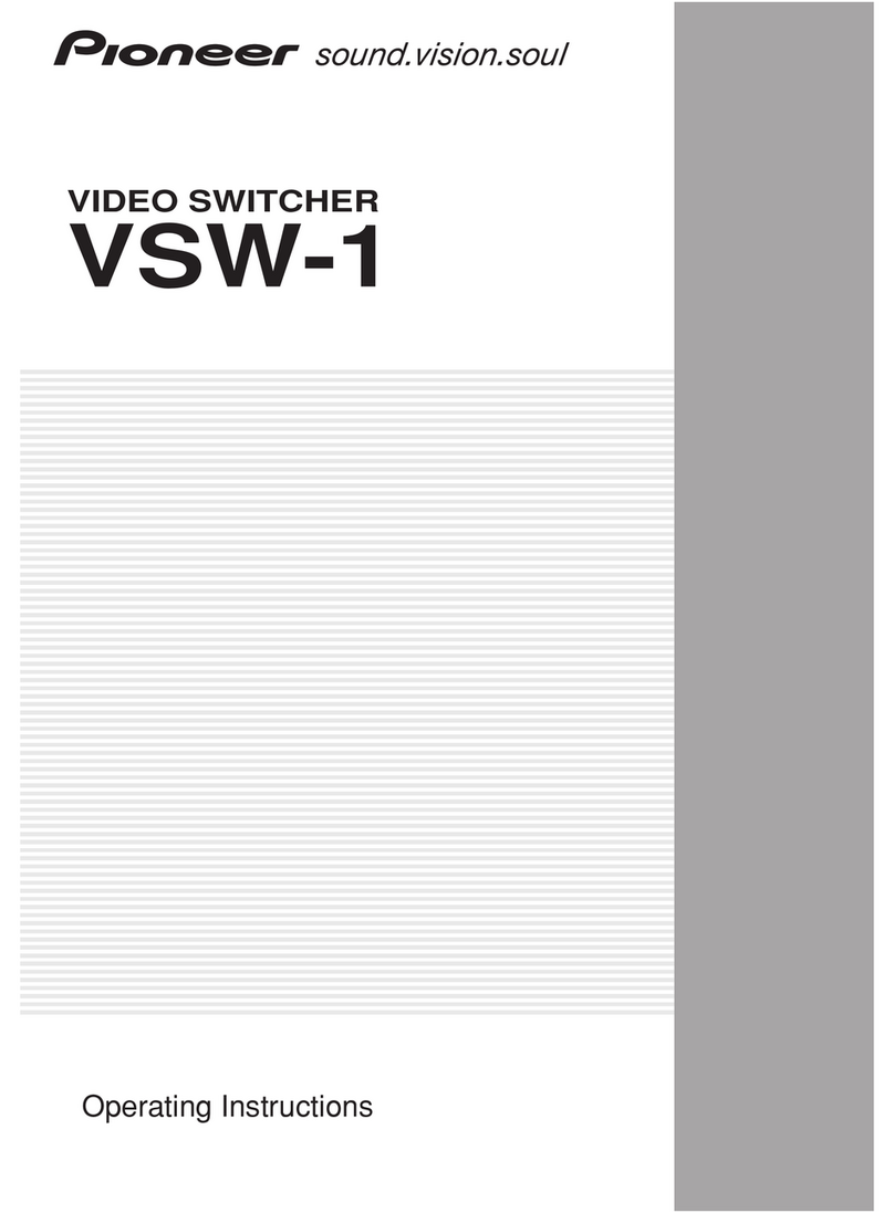 Pioneer VSW-1 User manual