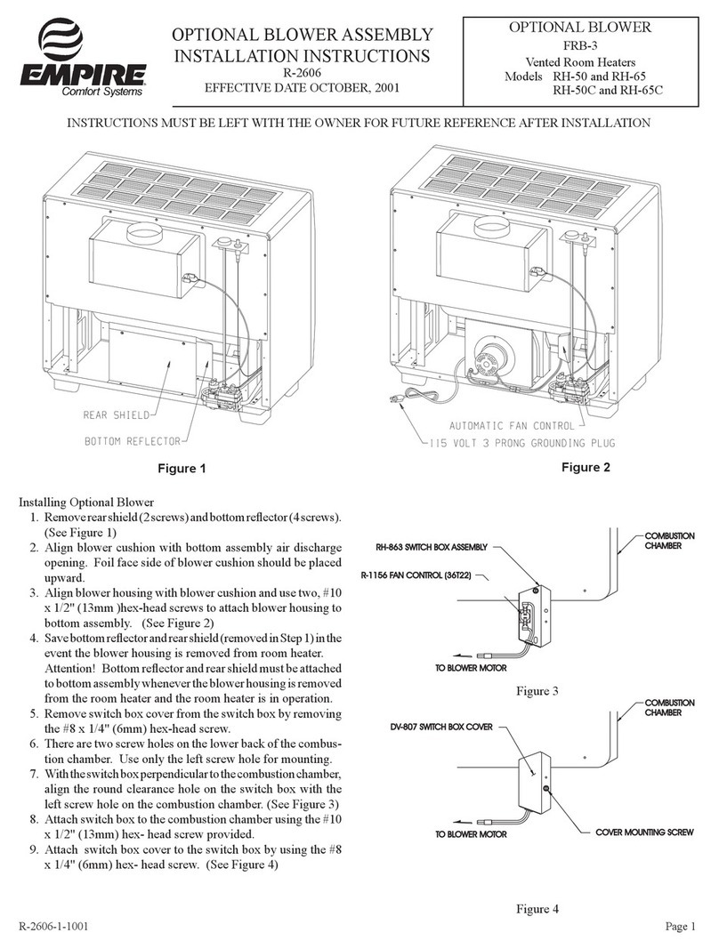 Empire Comfort Systems RH-50 installation instructions