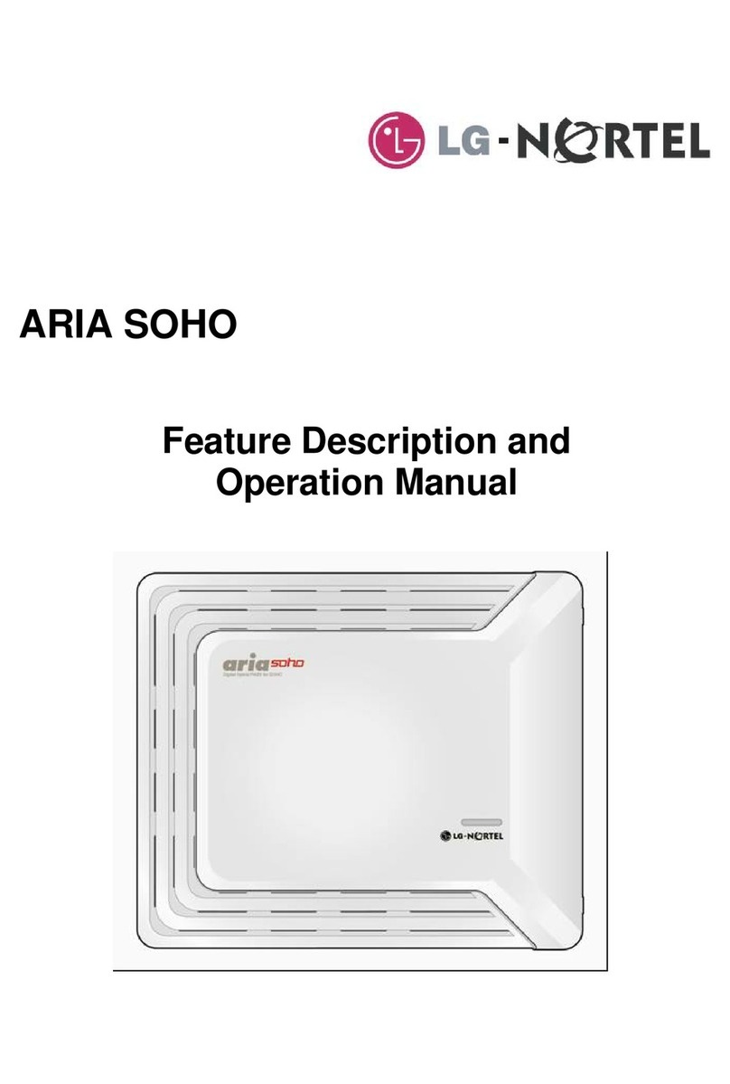 LG-Nortel ARIA SOHO Feature description and operation manual