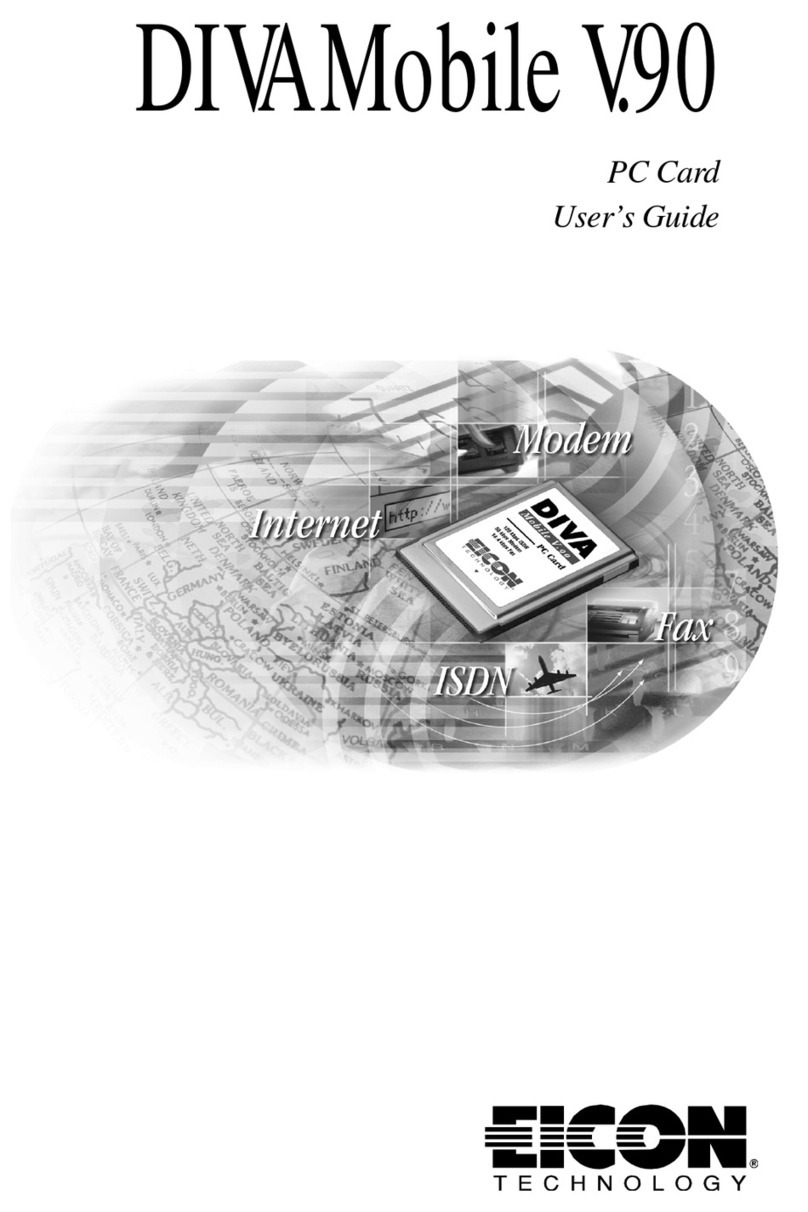 Eicon Technology DIVAMobile V90 user guide