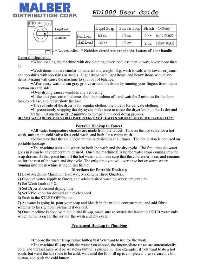 Malber WD 1000 user guide