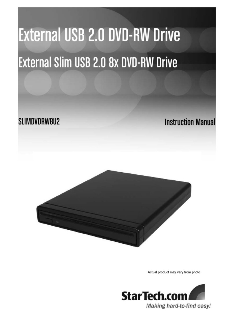 StarTech.com SLIMDVDRW8U2 User manual