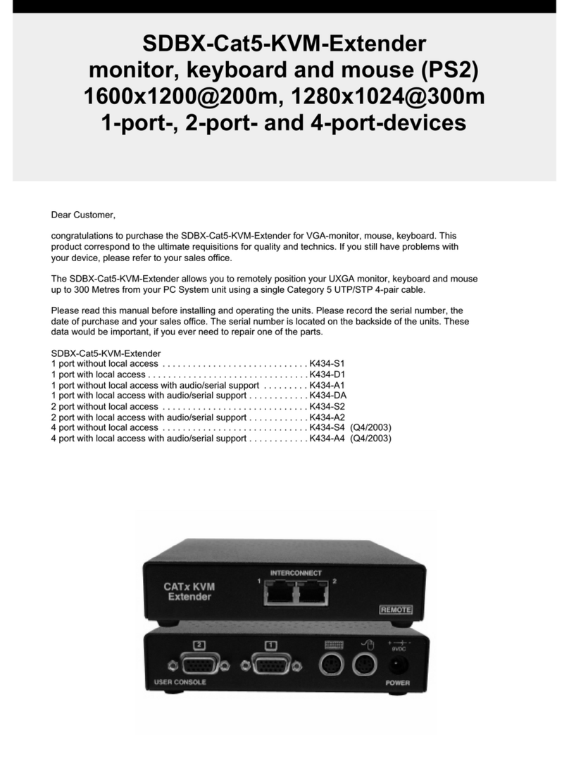 Bartec SDBX-Cat5-KVM-Extender user guide