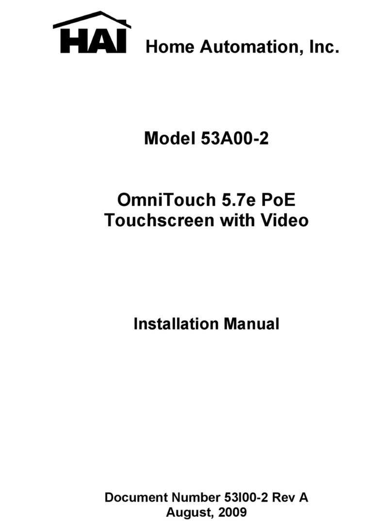 Home Automation 53A00-2 User manual
