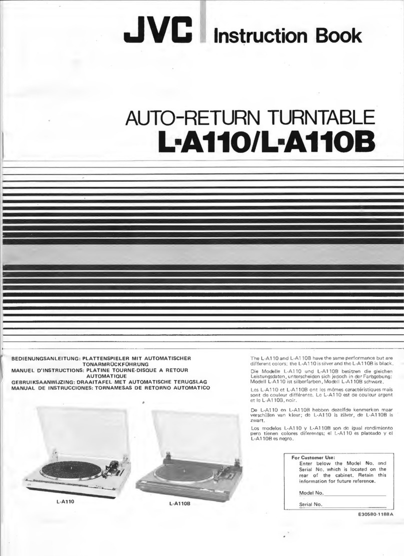 JVC L A110 User manual