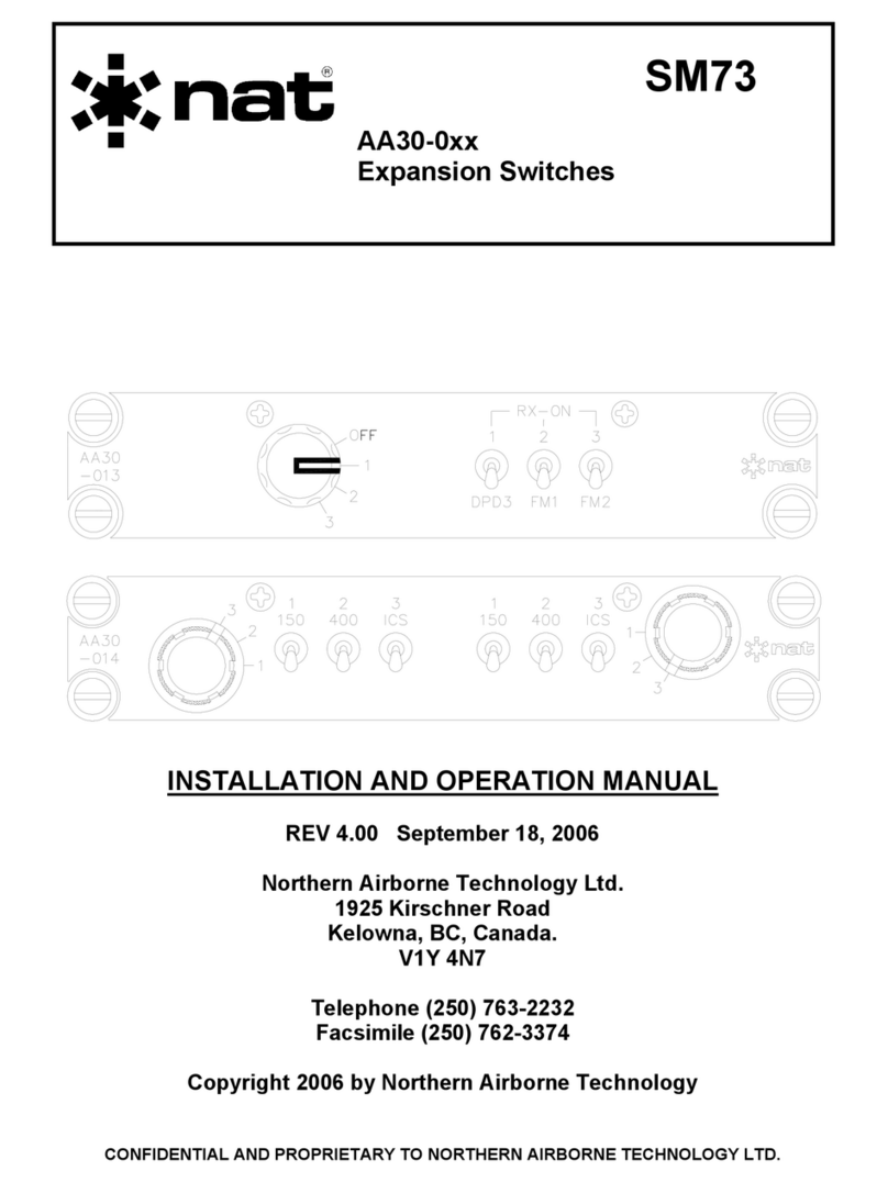 Nat ASM73 Installation and operation manual Nat ASM73 Installation and operation manual