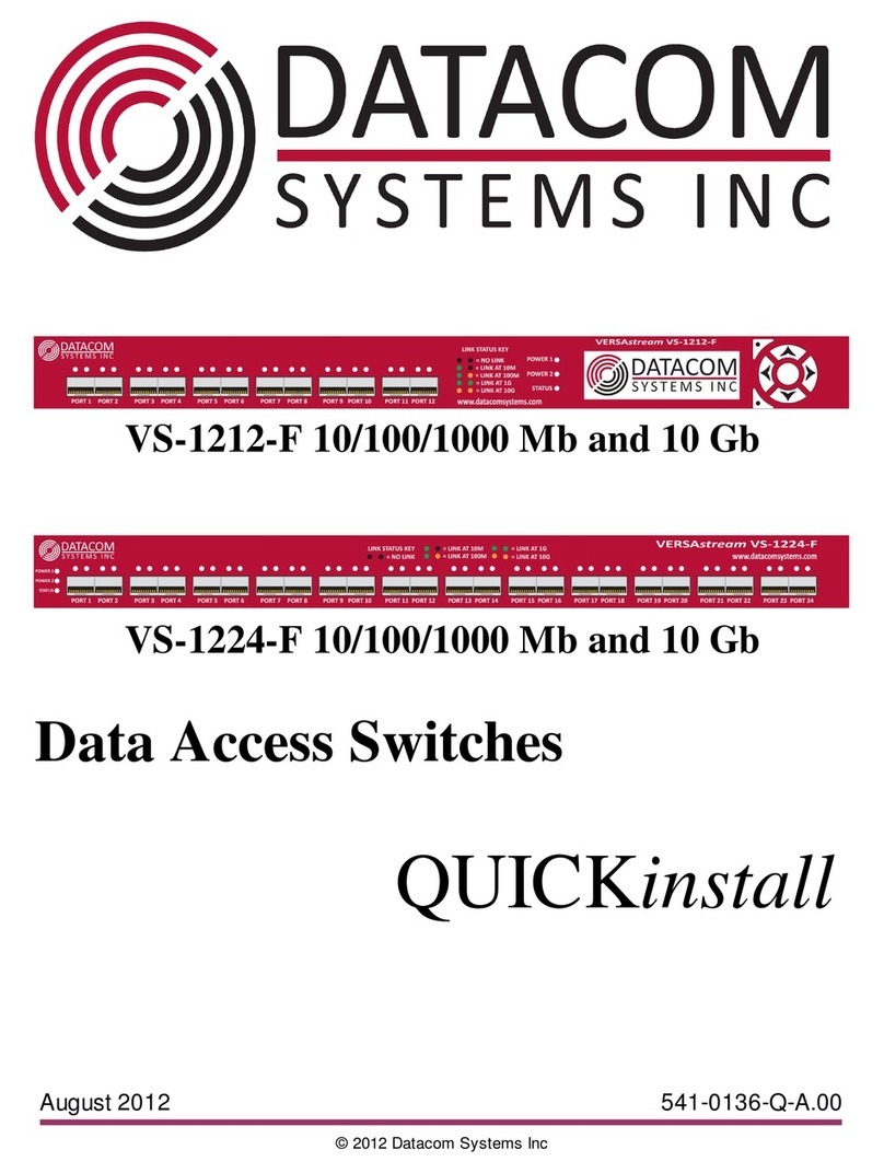 Datacom Systems VS-1212-F Instructions for use