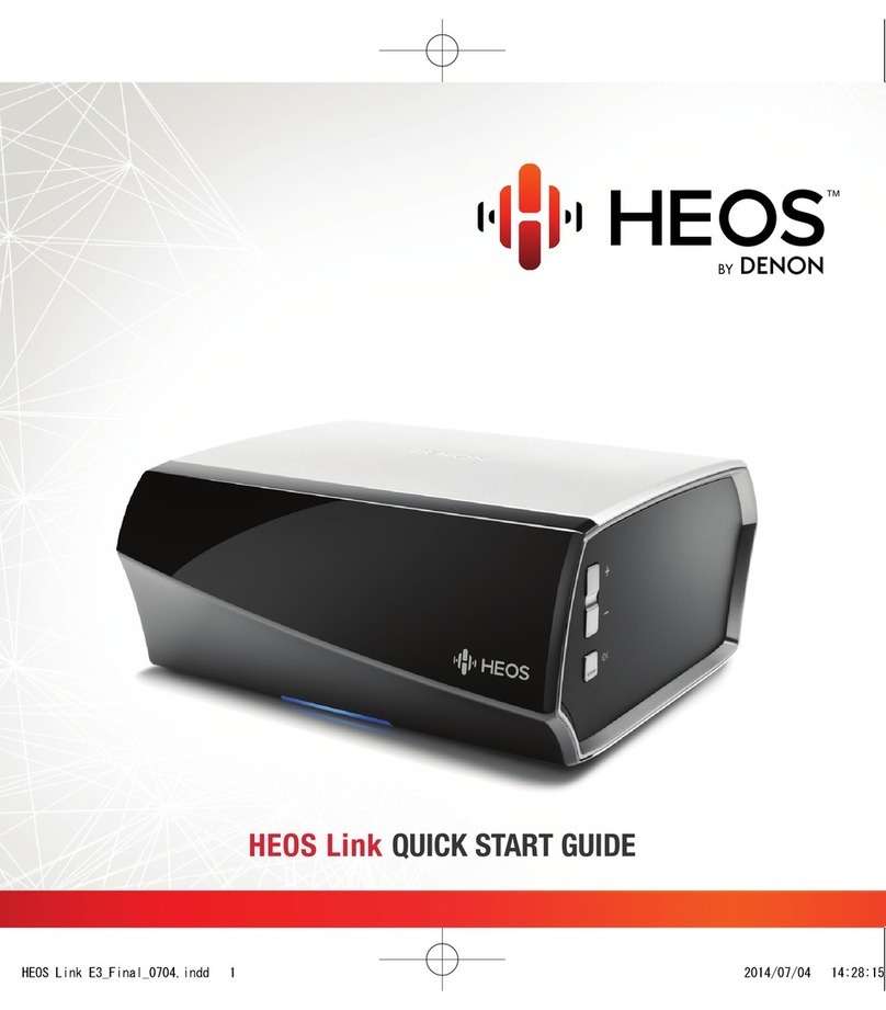 Denon HEOS LINK User manual Denon HEOS LINK User manual