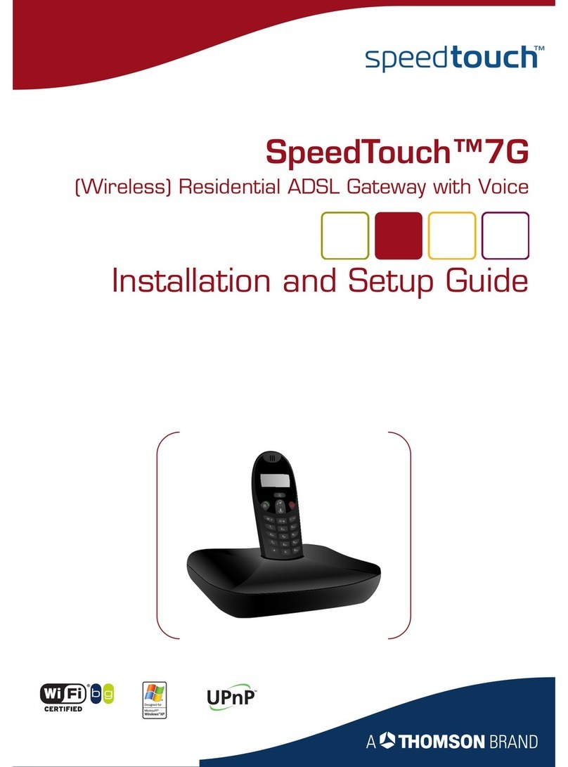 Speedtouch 7G Installation and setup guide