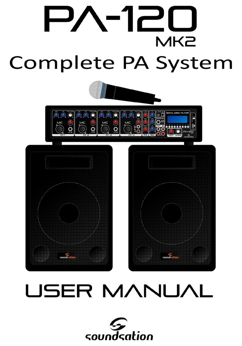 Sound Sation PA-120 MK2 User manual