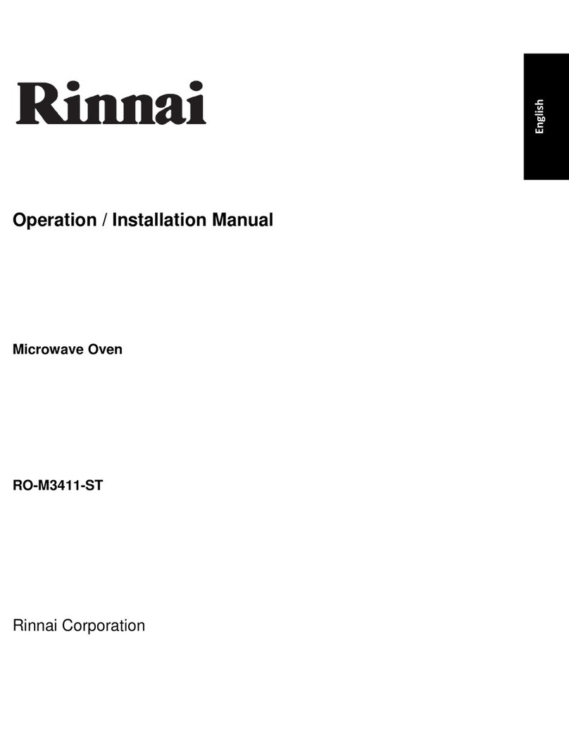 Rinnai RO-M3411-ST Operation & installation manual