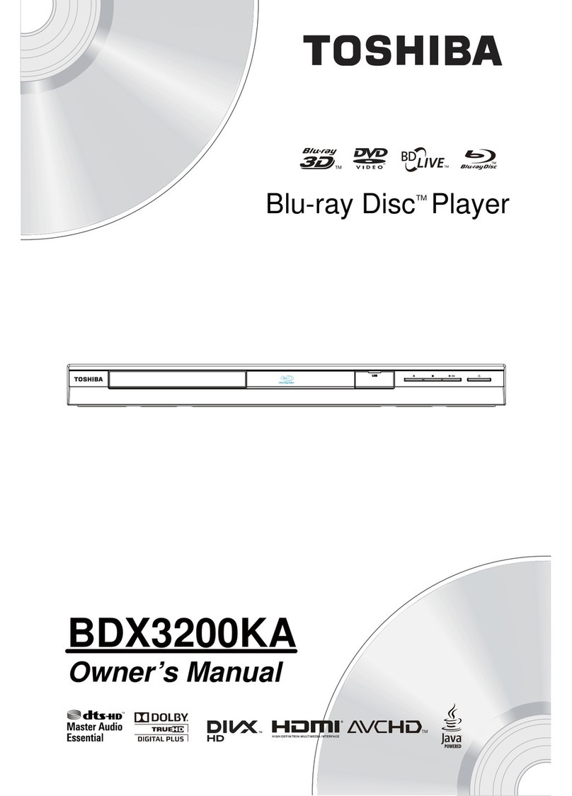 Toshiba BDX3200KA owner's manual