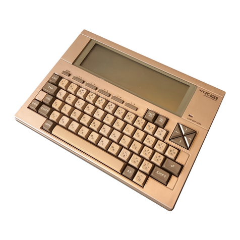 NEC PC-8201 User manual