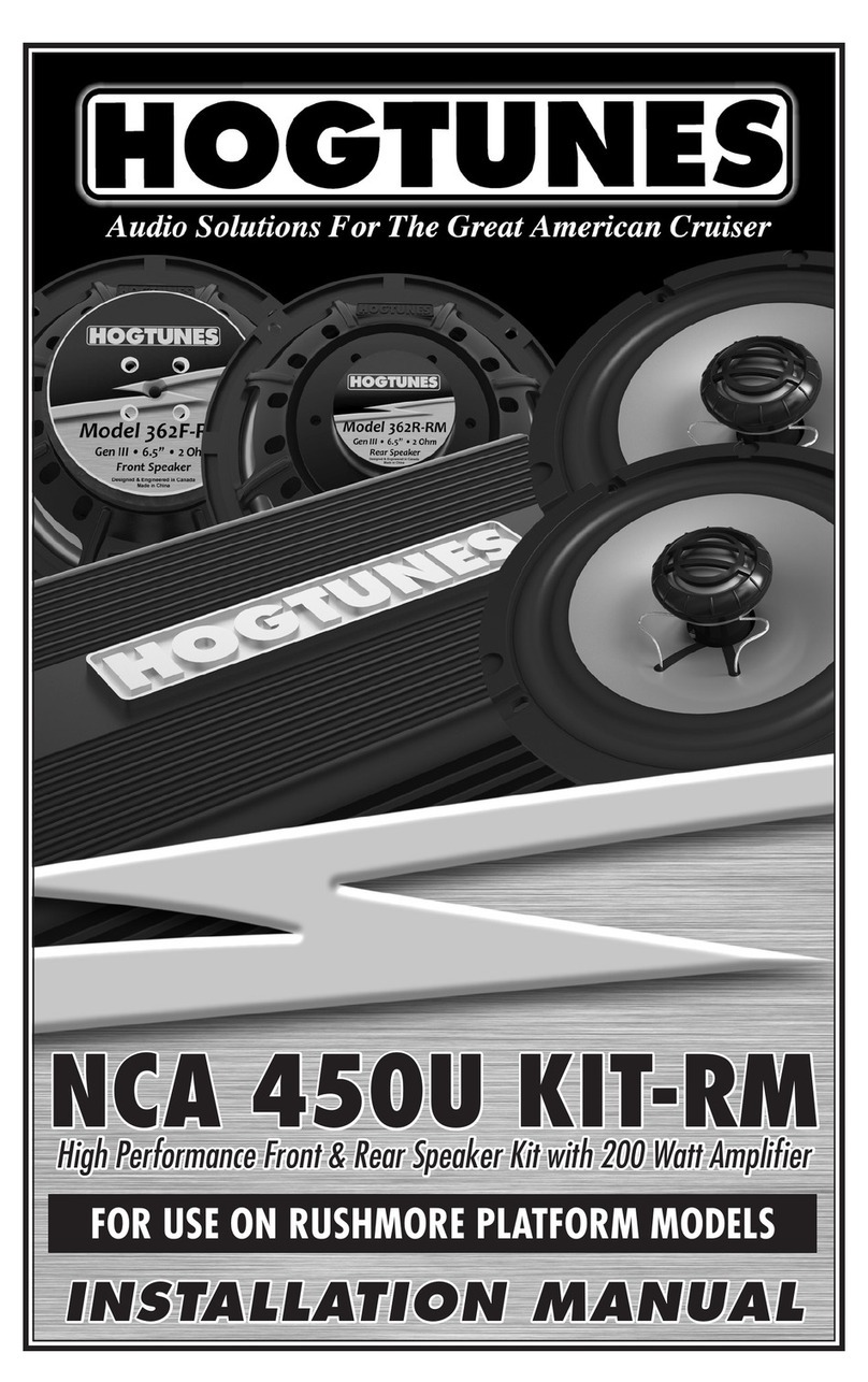 Hogtunes NCA 450U Kit-RM installation manual
