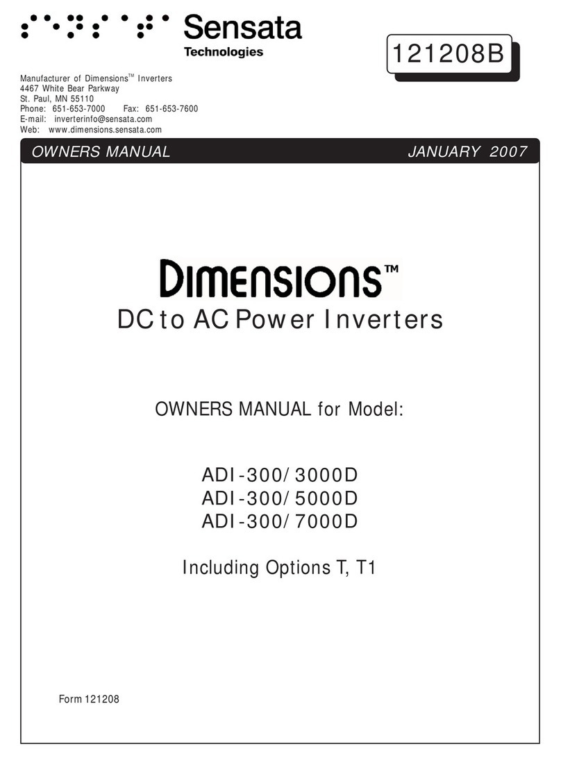 Sensata ADI-300/3000D User manual