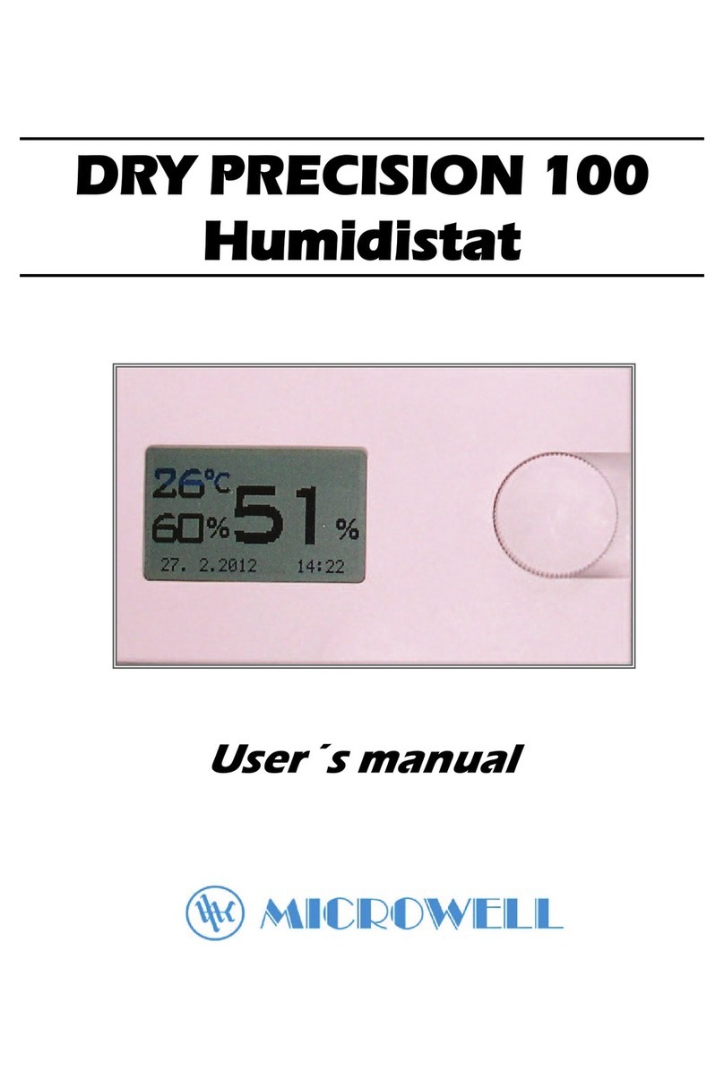 MICROWELL Dry Precision 100 user manual