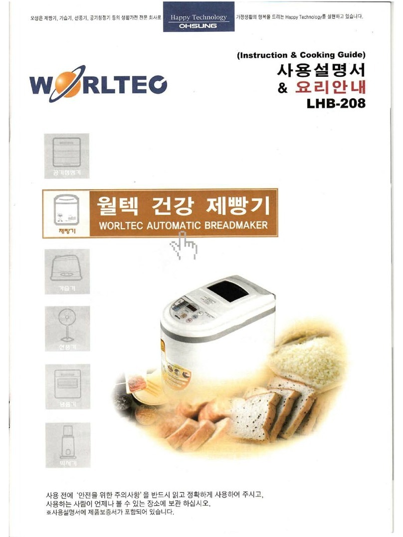 Worltec LHB-2O8 Instruction & gooking guide