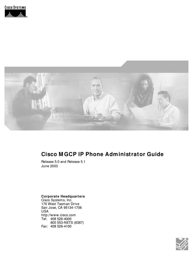 Cisco MGCP IP Phone Service manual