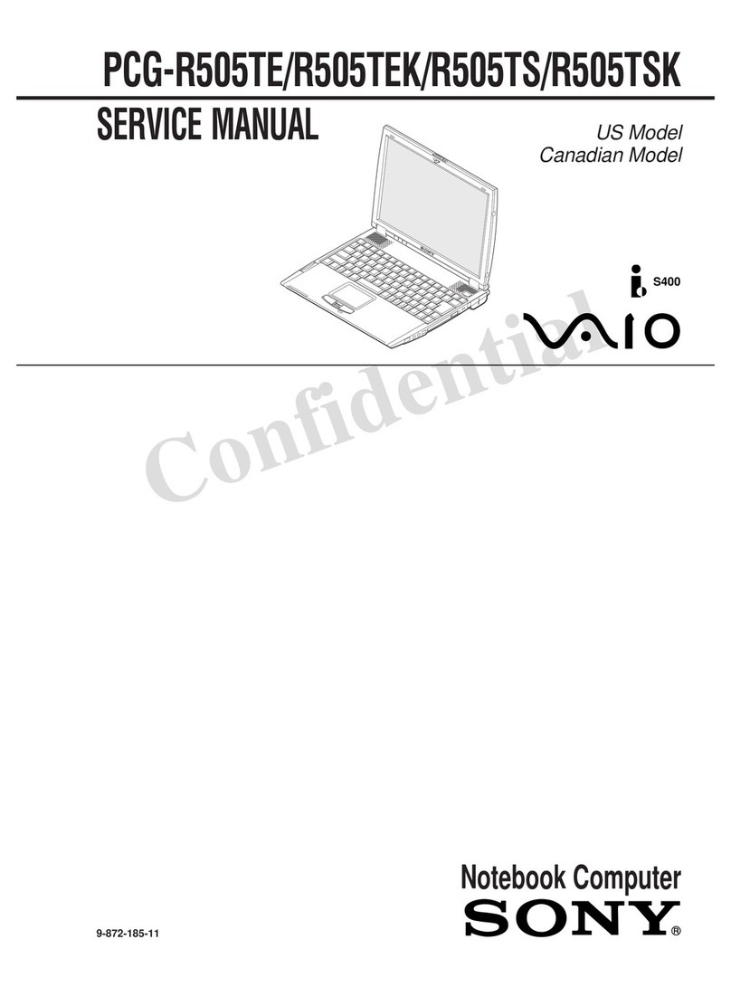 Sony PCG-R505TE Primary User manual