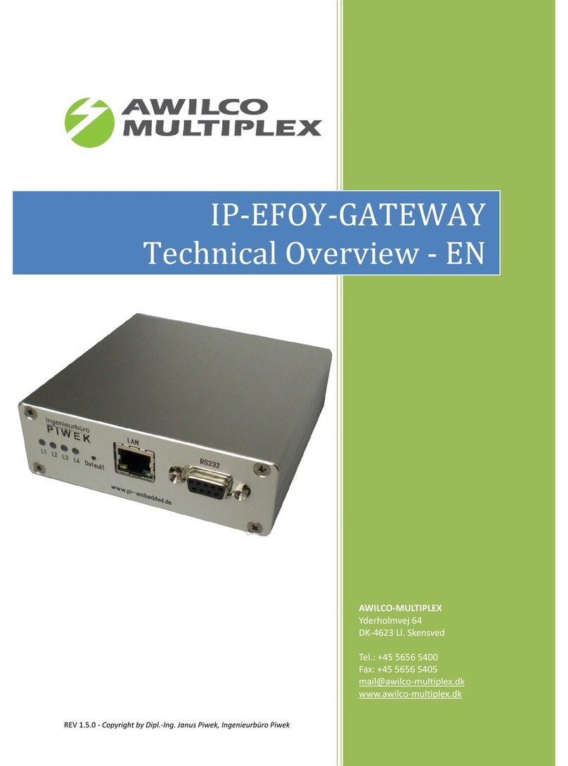 Awilco multiplex IP-EFOY-GATEWAY Technical overview