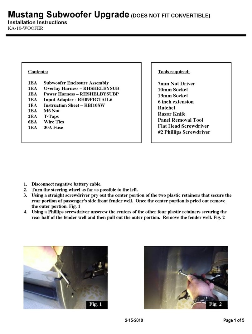 Kicker Audio KA-10-WOOFER installation instructions