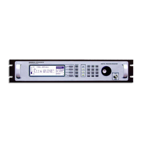 General Dynamics DIGITAL TRACKING RECEIVER Operation and maintenance manual