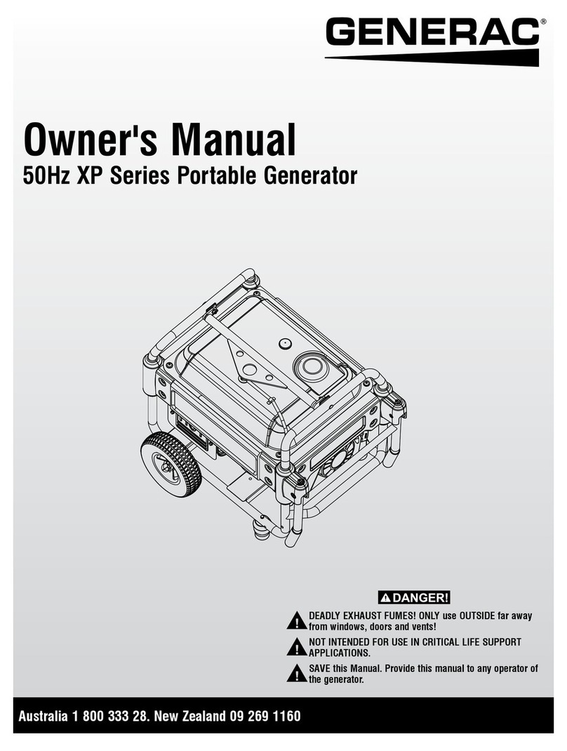 Generac Power Systems XP Series owner's manual