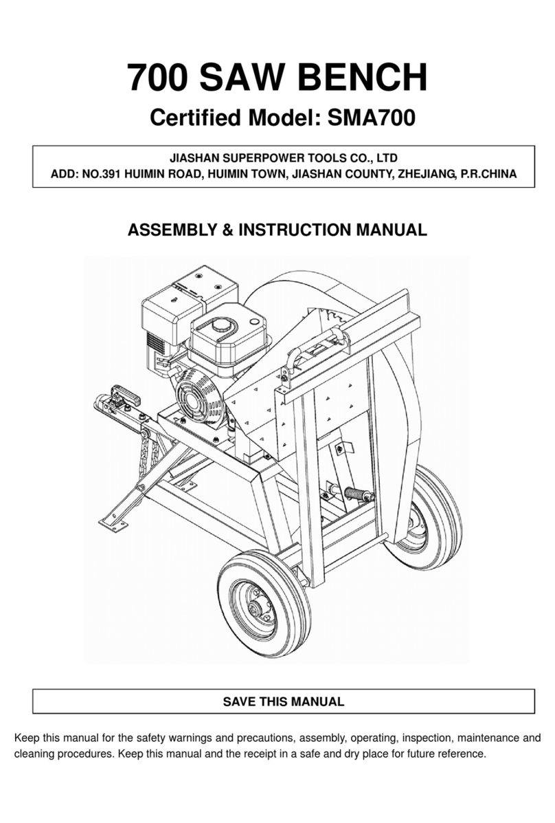 JIASHAN SUPERPOWER TOOLS SMA700 Assembly & instruction manual