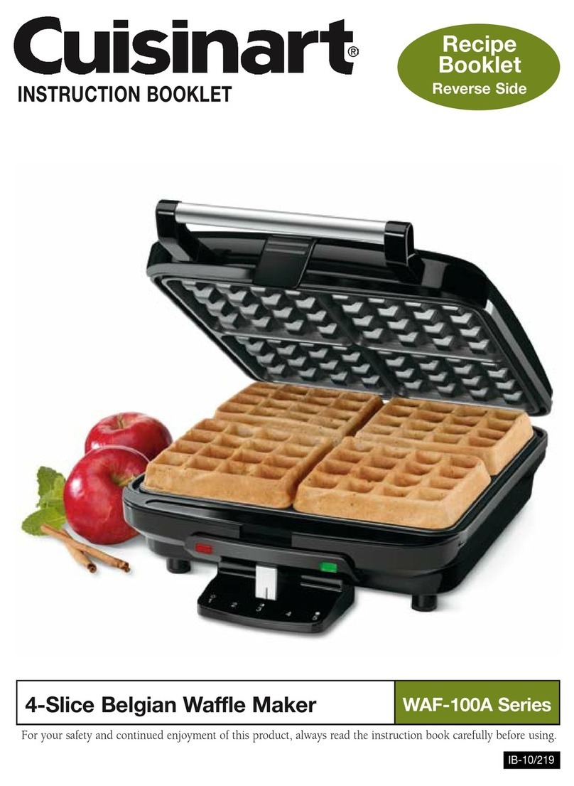 Cuisinart WAF-100A Series Instruction booklet