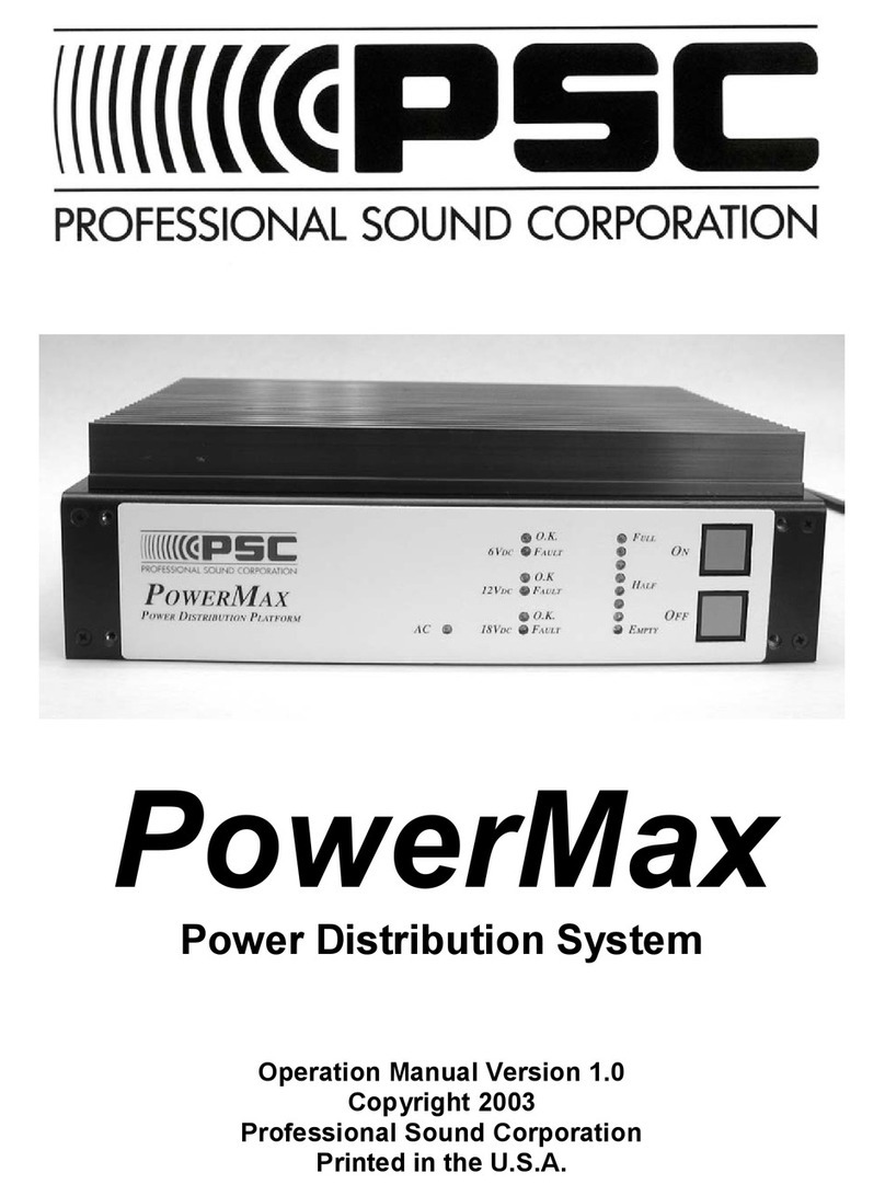 PSC PowerMax Operation manual