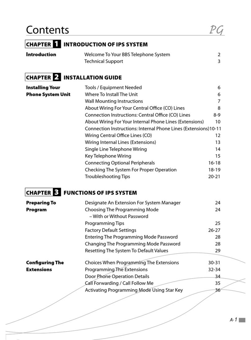 BBS Telephone system user guide