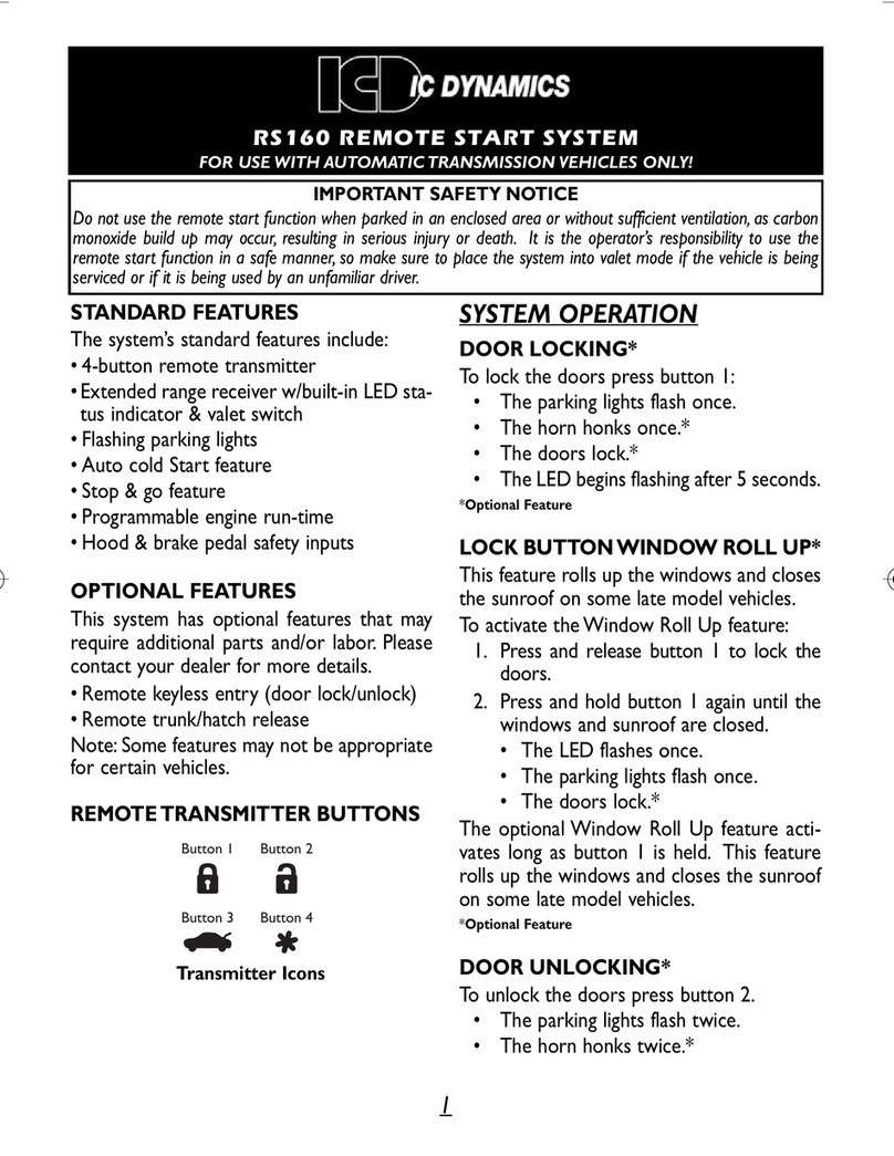 IC Dynamics RS160 User manual