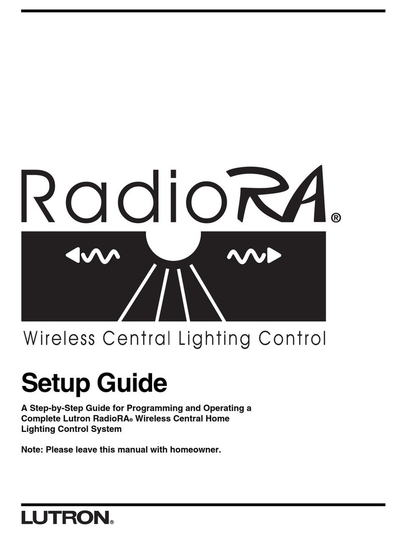 Lutron Electronics RadioRA User manual