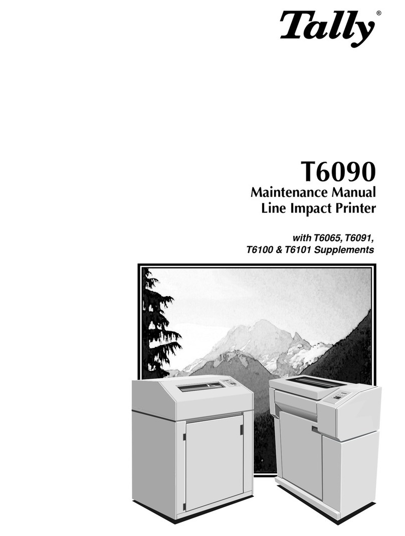 Tally T6090 User manual