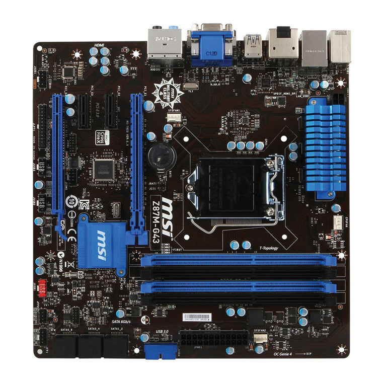 MSI Z87M-G43 Series User manual