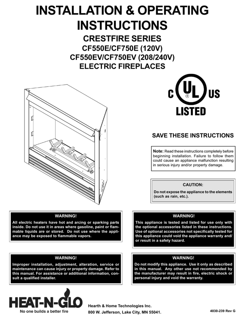 Heat & Glo CrestFire CF750E Manual