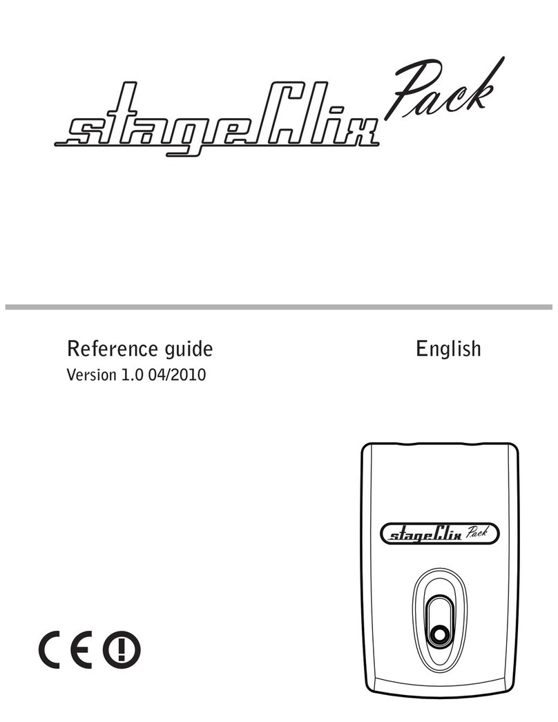 stageClix Pack transmitter reference guide