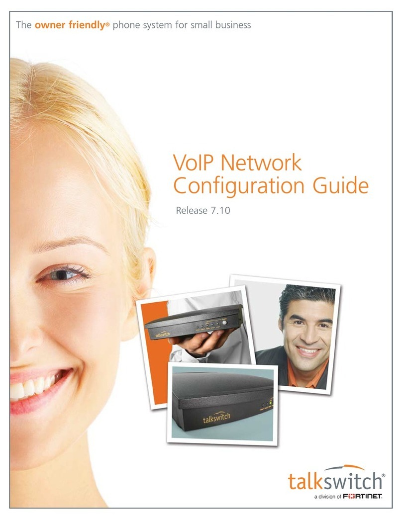 Talkswitch Voip Network User manual