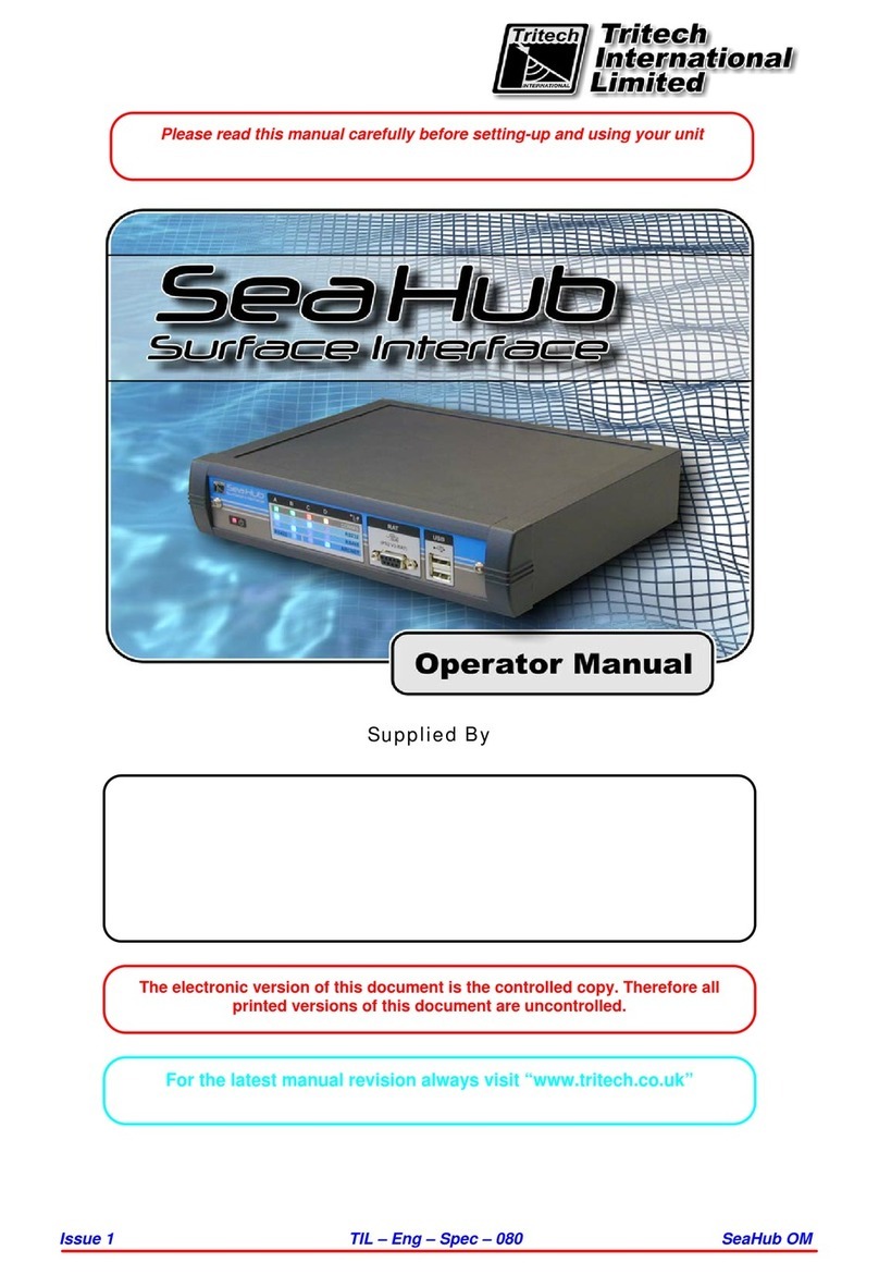 Tritech SeaHub Operator's manual