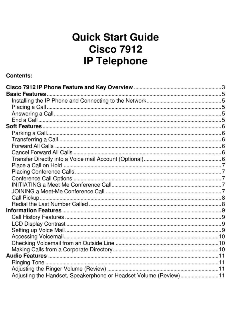 Cisco 7912 User manual