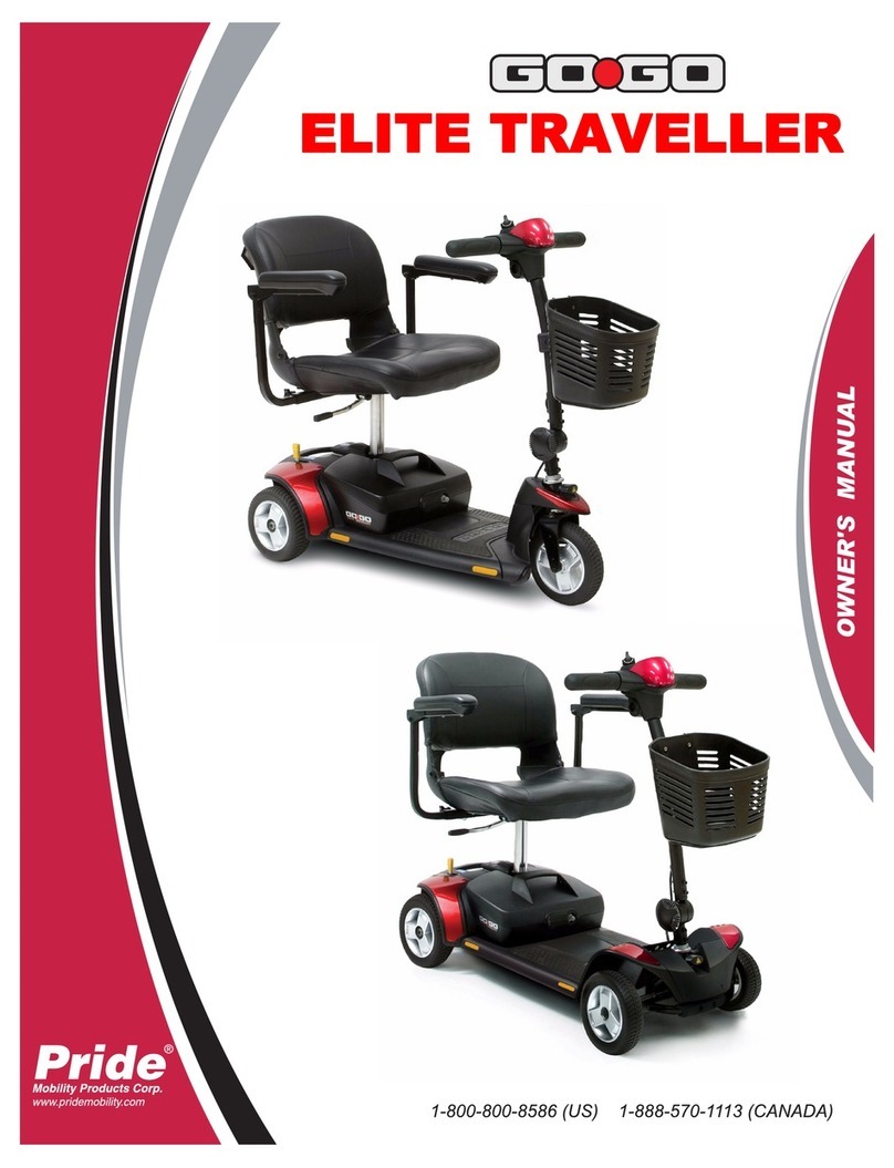 Pride Elite Trsveller User manual